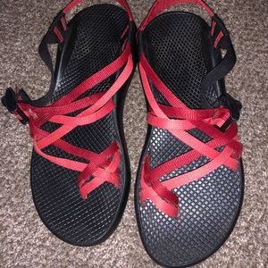Red Double Strap Chacos